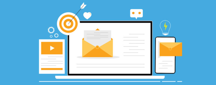 Illustration of behavioral email examples in utility marketing