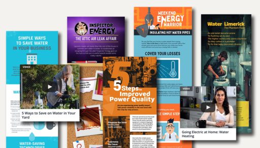 Example of leveraging the power of content marketing for utility communications with infographics