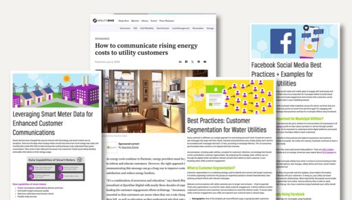 Example of leveraging the power of content marketing for utility communications with blogs