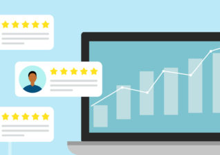 Illustration identifying utility customer satisfaction scores.