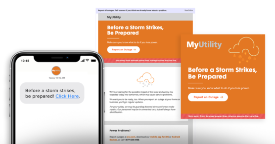 Example of outage communications utilities can use to boost customer engagement.