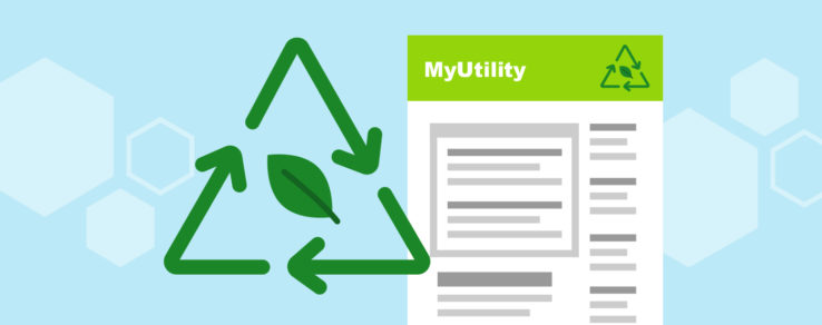 Illustration identifying strategies to communicate utility sustainability goals to customers.