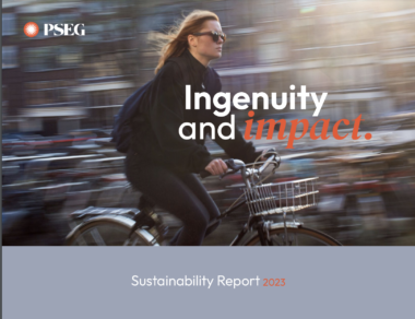 Cover image from PSEG's 2023 Sustainability Report.