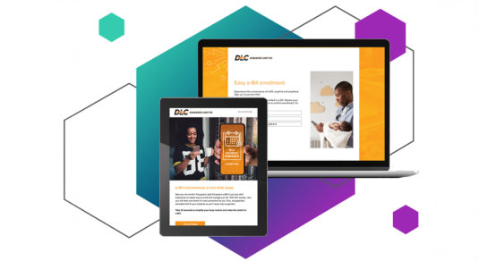 Images pulled from Questline Digital's case study about Duquesne Light Company's streamlined one-click bill enrollment campaign.