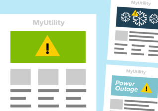 Illustration of crisis communications examples for utilities